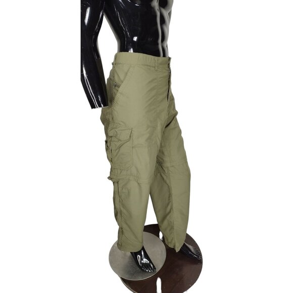 REI Men's Green Cargo Ankle Zip Convertible Utility Cargo Pants Size XL … - Picture 2 of 9